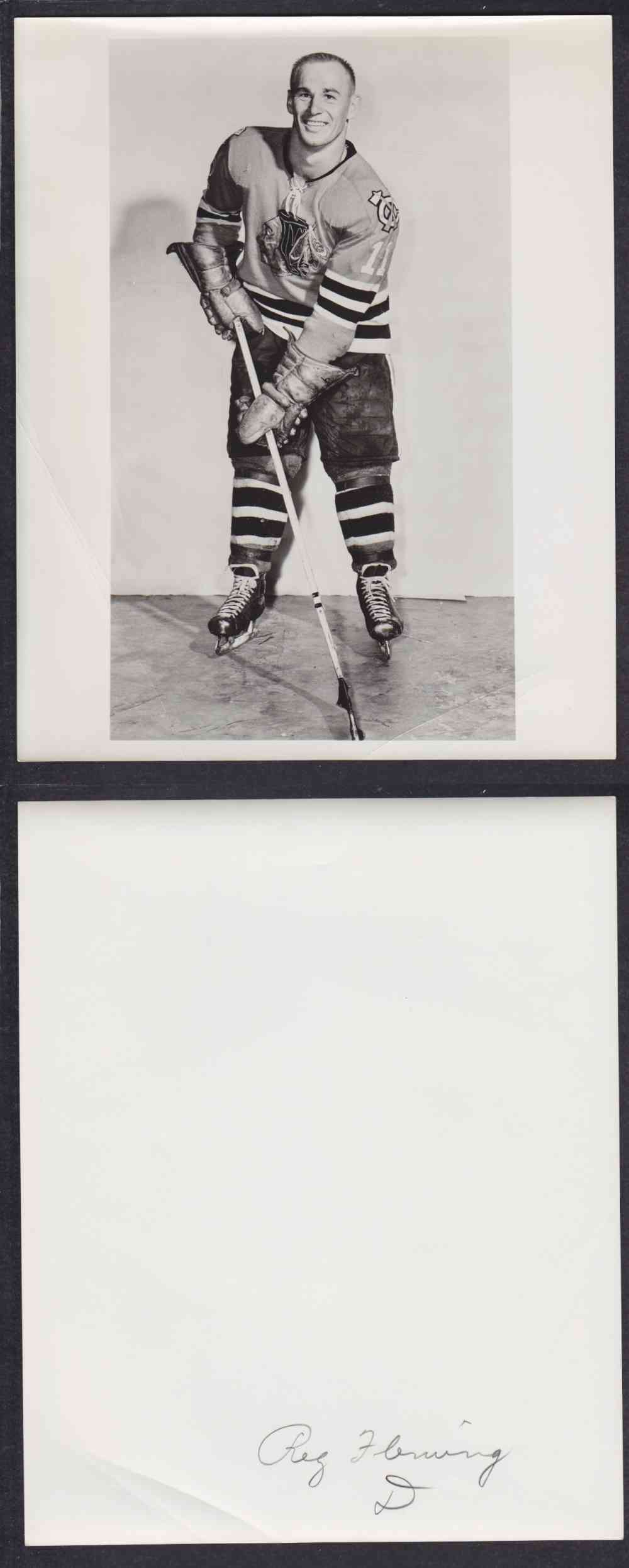1960'S CHICAGO BACKHAWKS PHOTO R. FLEMING photo