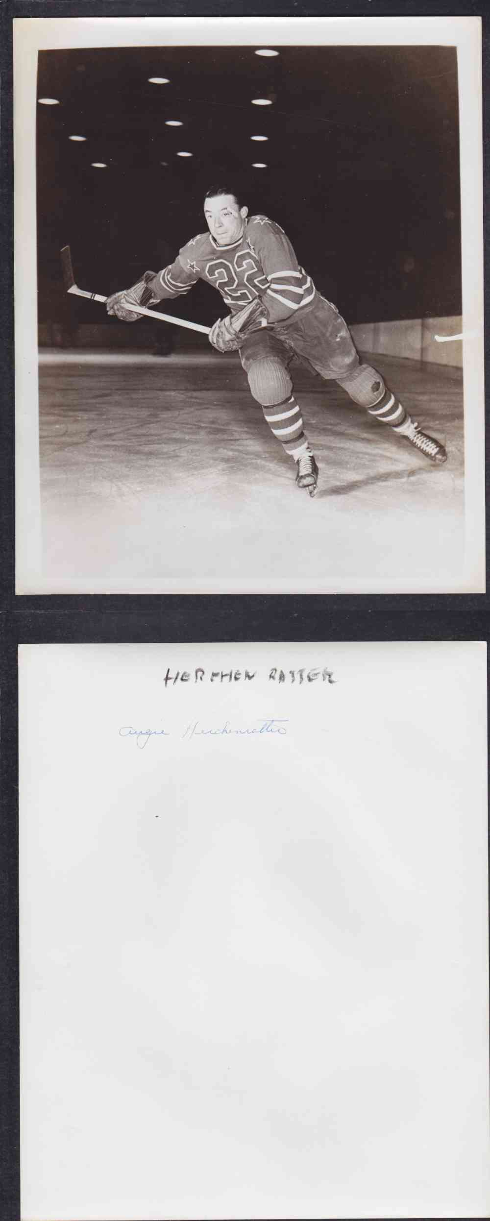 1950'S CLEVELAND BARONS PHOTO H. RATTER photo