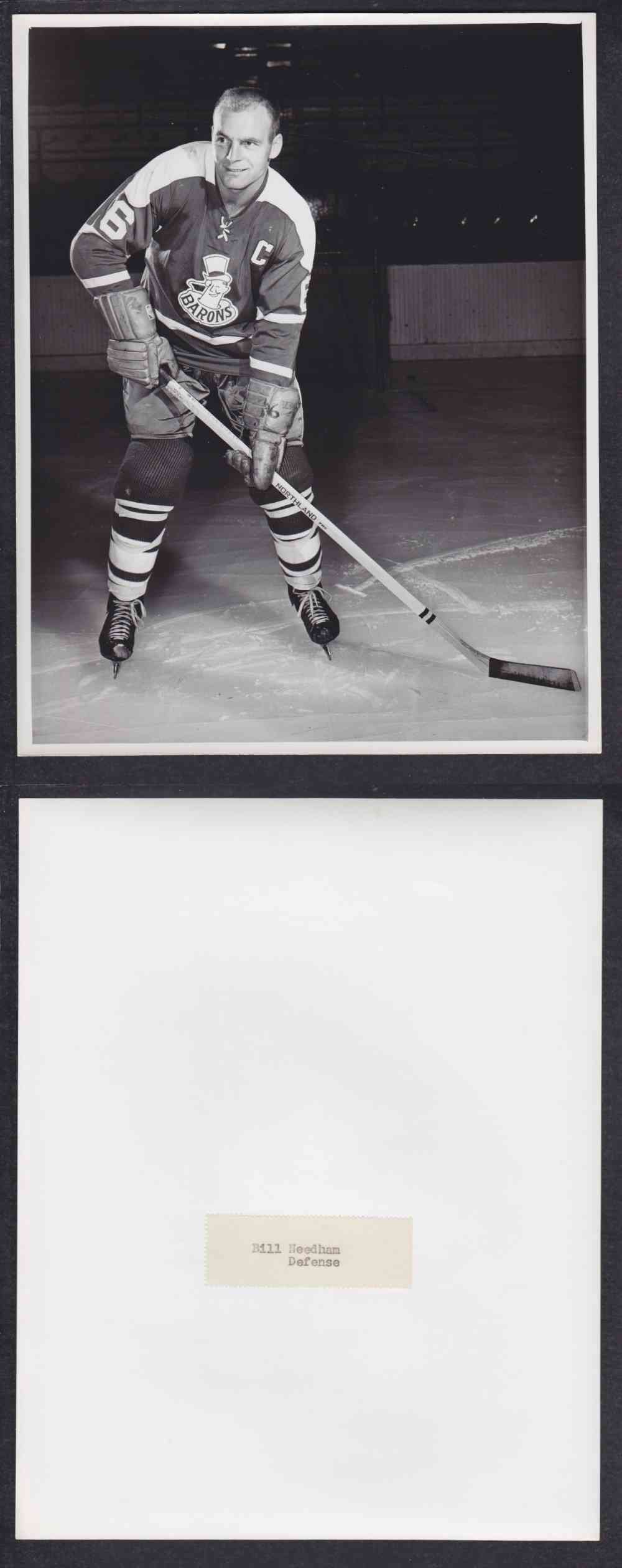 1960'S CLEVELAND BARONS PHOTO B. NEEDHAM photo