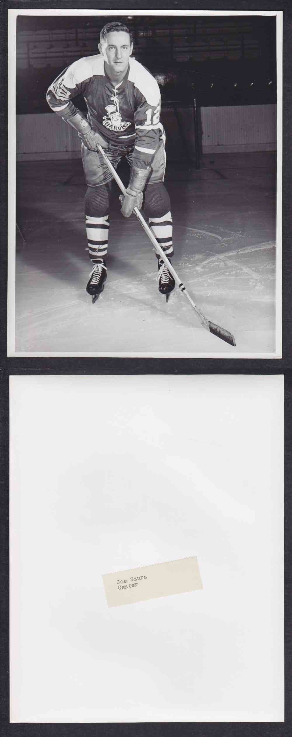 1960'S CLEVELAND BARONS PHOTO J. SZURA photo