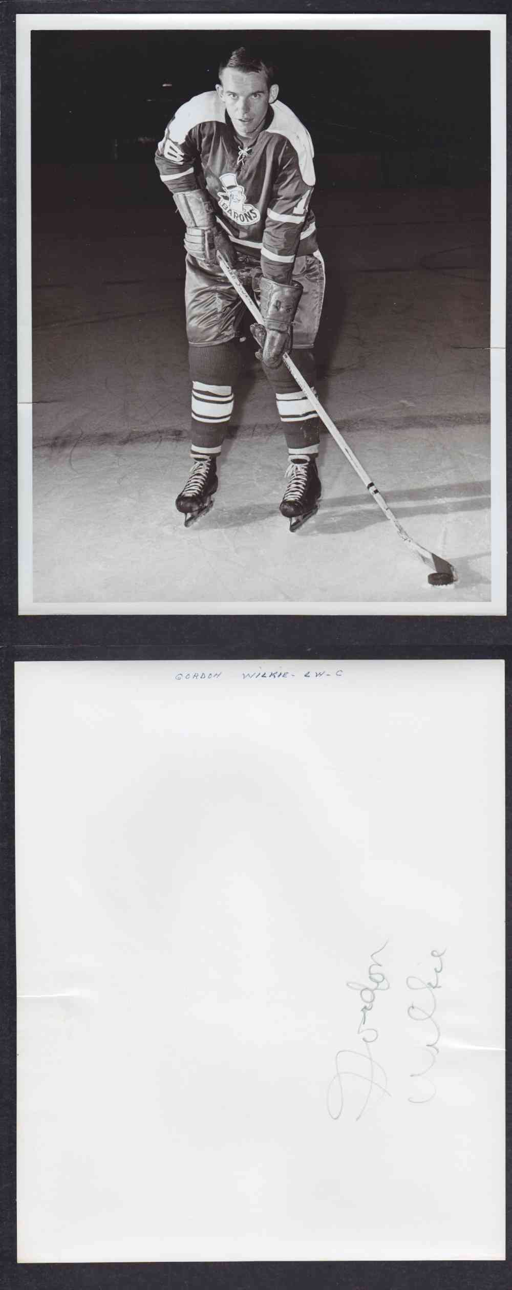 1960'S CLEVELAND BARONS PHOTO G. WILKIE photo