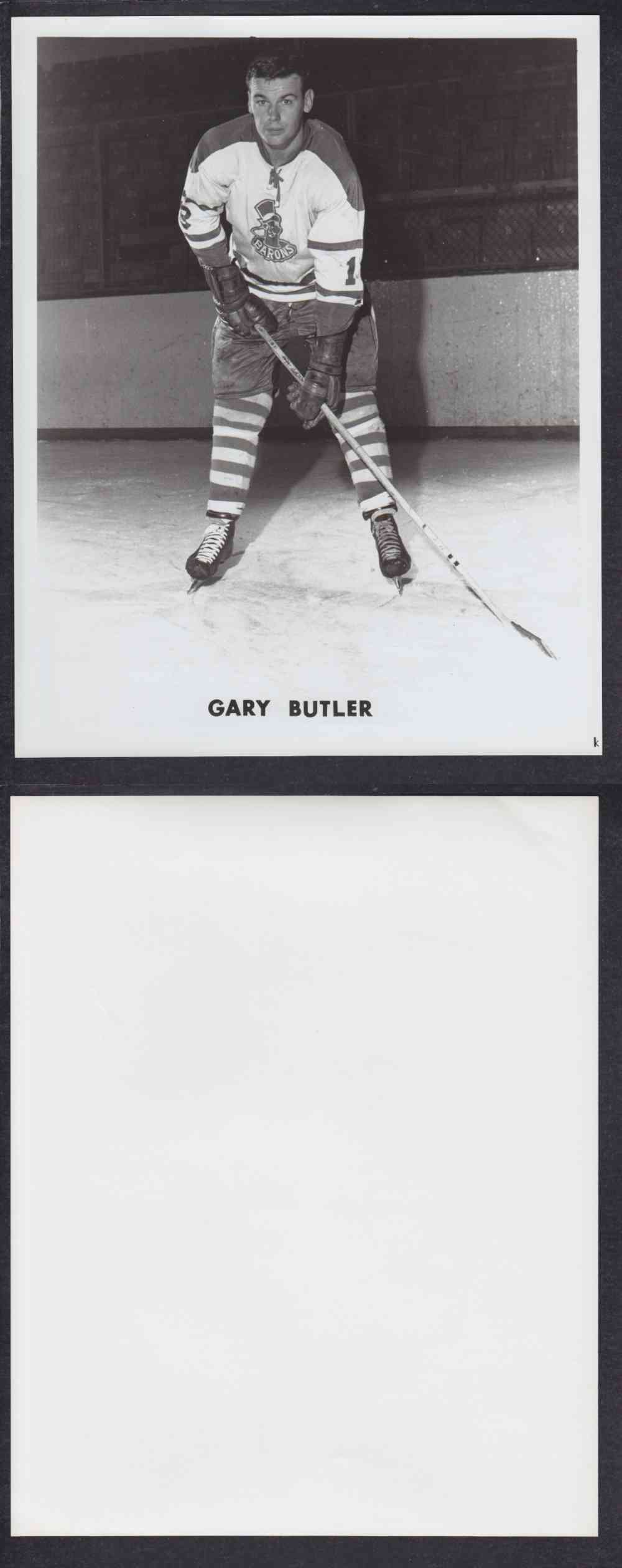 1960'S CLEVELAND BARONS PHOTO G. BUTLER photo