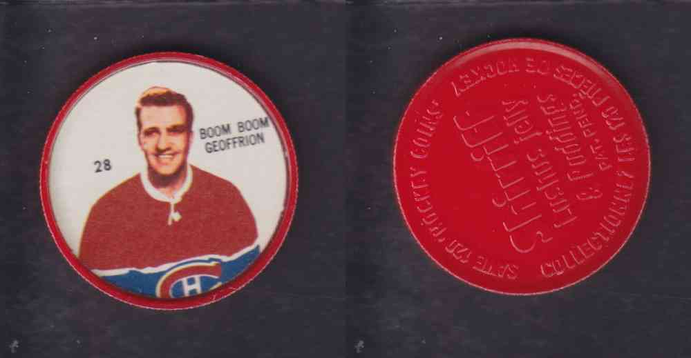 1960-61 SHIRRIFF HOCKEY COIN  #28  B. B. GEOFFRION photo