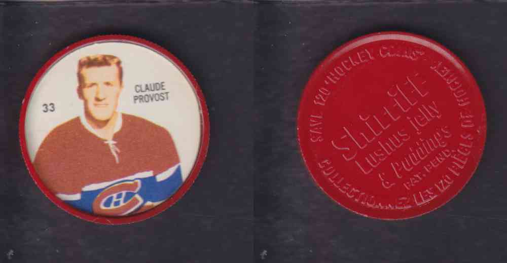 1960-61 SHIRRIFF HOCKEY COIN  #33  C. PROVOST photo