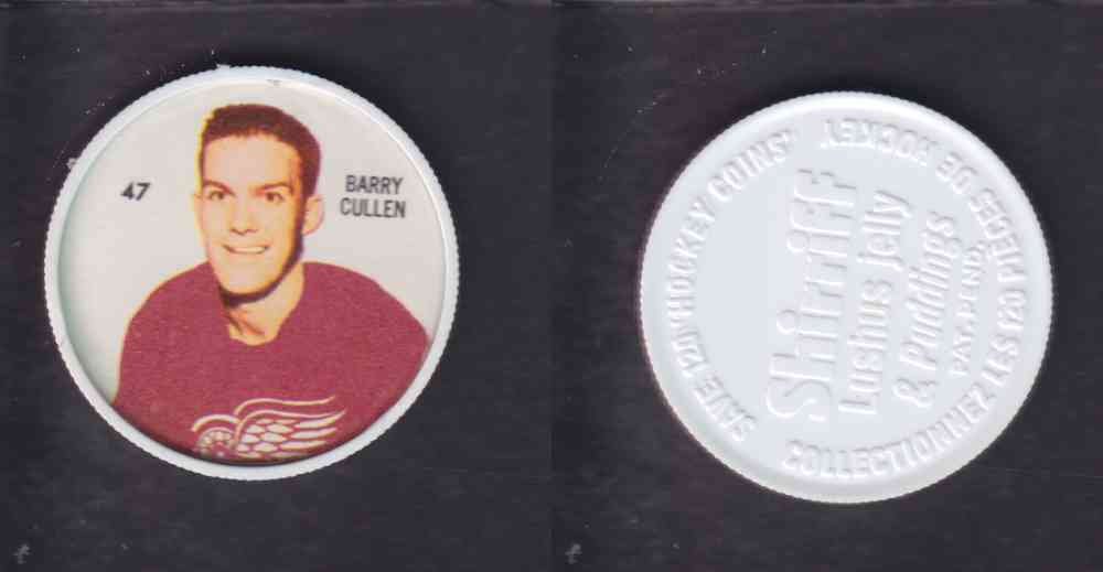 1960-61 SHIRRIFF HOCKEY COIN  #47  B. CULLEN photo