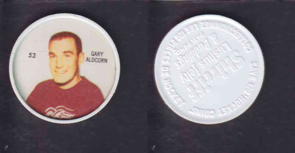 1960-61 SHIRRIFF HOCKEY COIN  #53  G. ALDCORN photo