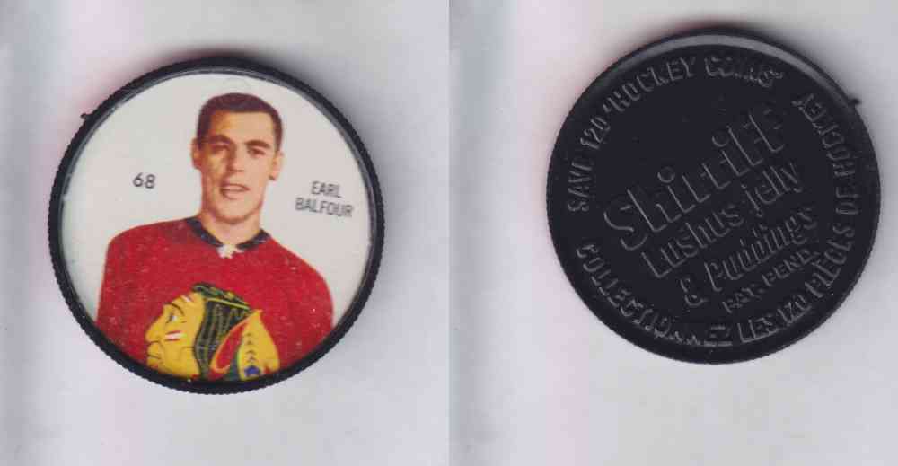 1960-61 SHIRRIFF HOCKEY COIN  #68  E. BALFOUR photo