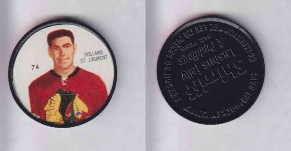 1960-61 SHIRRIFF HOCKEY COIN  #74  D. ST. LAURENT photo