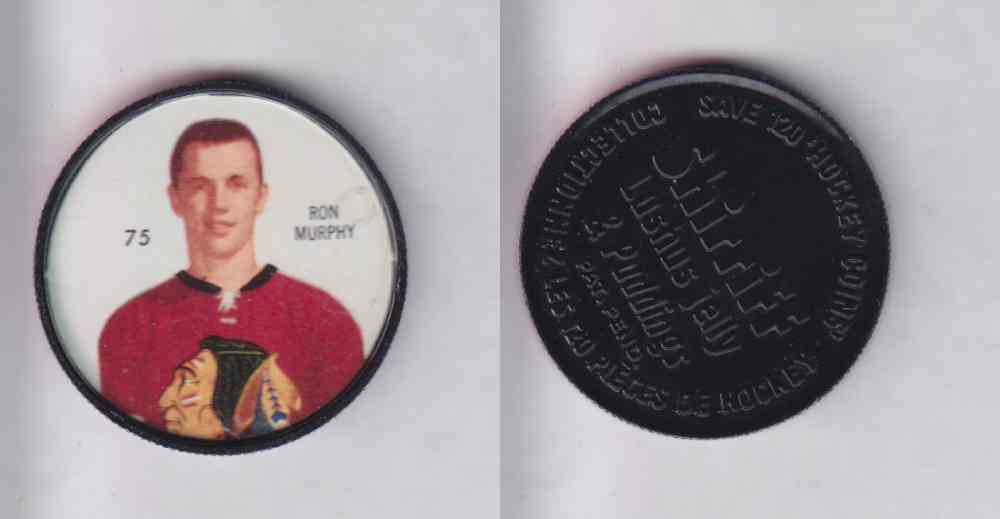 1960-61 SHIRRIFF HOCKEY COIN  #75  R. MURPHY photo