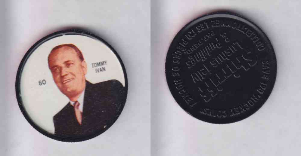 1960-61 SHIRRIFF HOCKEY COIN  #80  T. IVAN photo
