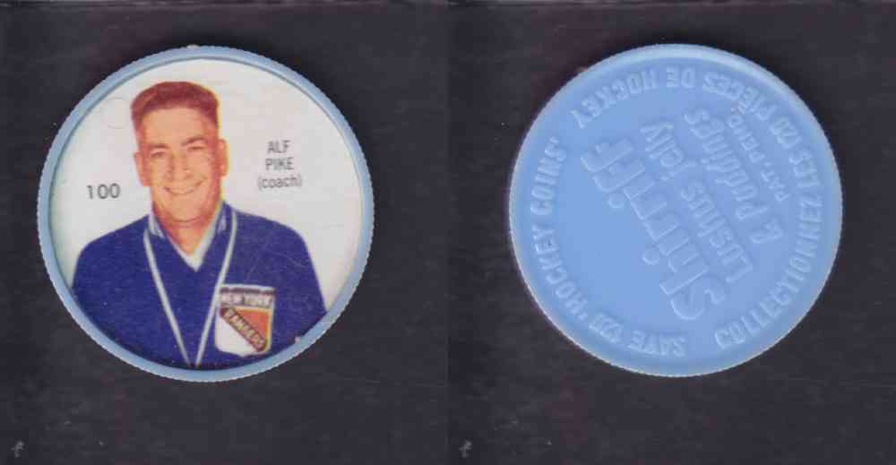 1960-61 SHIRRIFF HOCKEY COIN  #100  A. PIKE photo