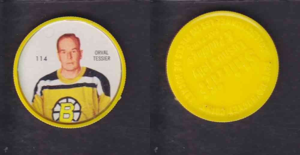 1960-61 SHIRRIFF HOCKEY COIN  #114  O. TESSIER photo