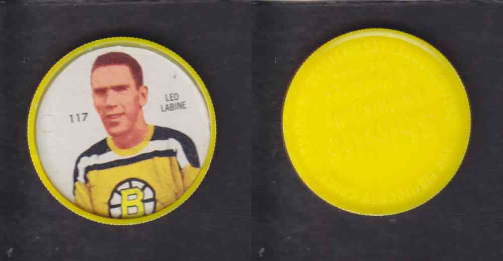 1960-61 SHIRRIFF HOCKEY COIN  #117  L. LABINE photo