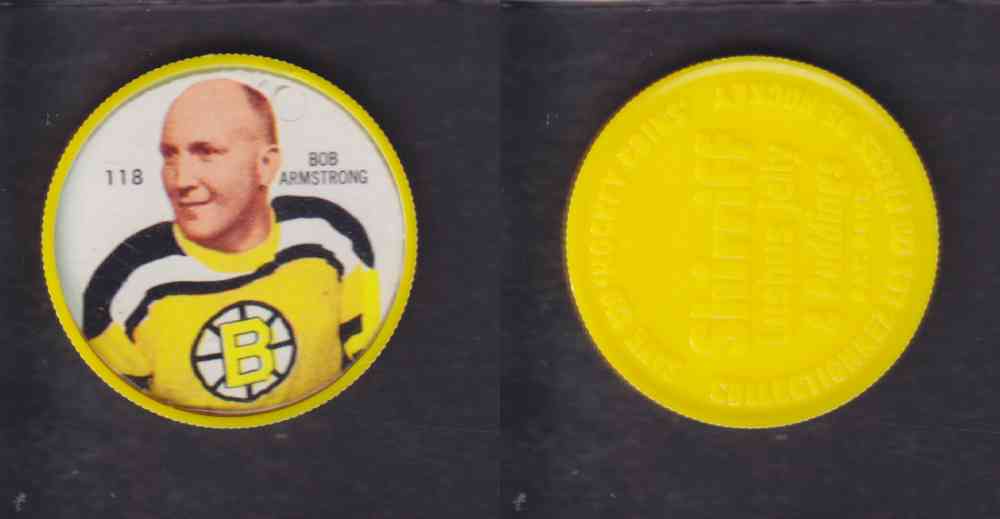 1960-61 SHIRRIFF HOCKEY COIN  #118  B. ARMSTRONG photo