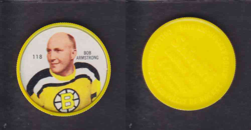 1960-61 SHIRRIFF HOCKEY COIN  #118  B. ARMSTRONG photo