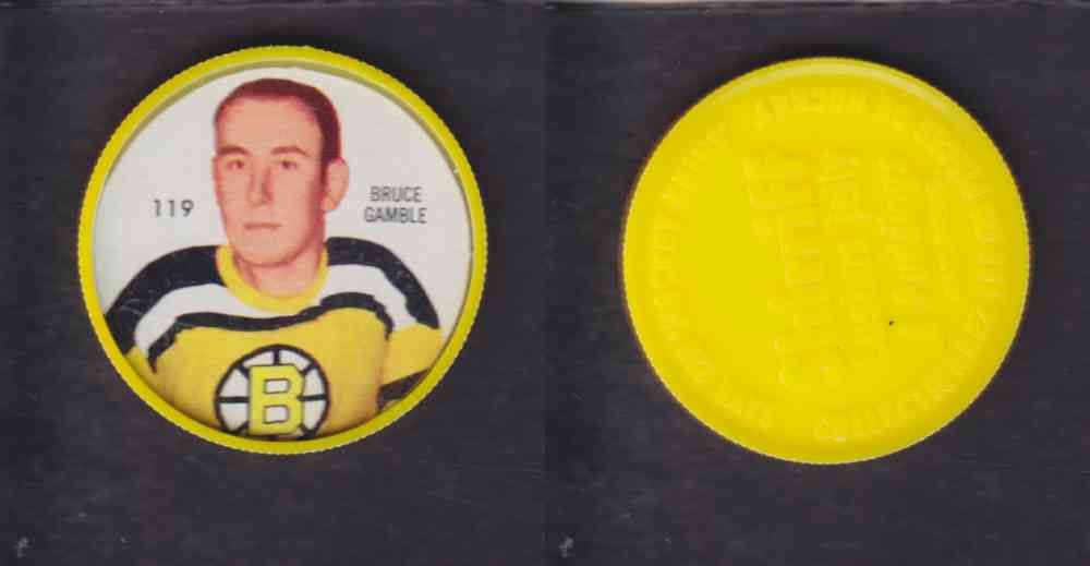 1960-61 SHIRRIFF HOCKEY COIN  #119  B. GAMBLE photo