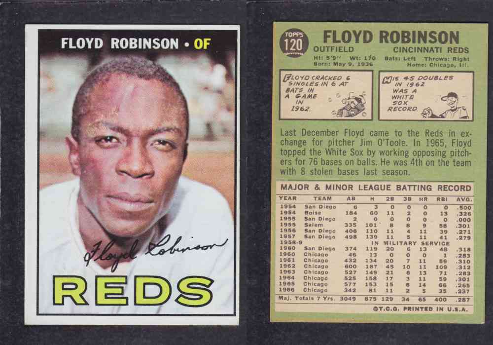1967   TOPPS BASEBALL CARD  #120  F. ROBINSON photo