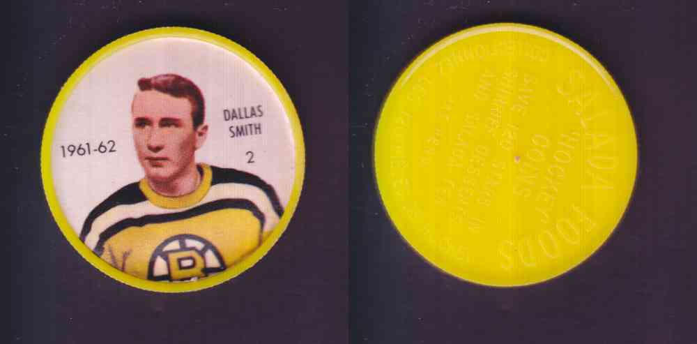 1961-62 SHIRRIFF SALADA HOCKEY COIN #2  D. SMITH photo