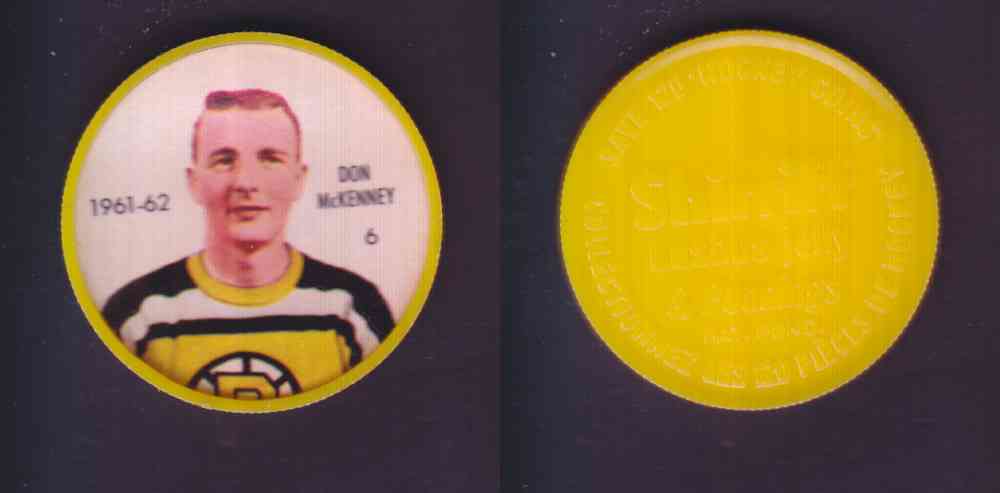 1961-62 SHIRRIFF SALADA HOCKEY COIN #6  D. McKENNEY photo