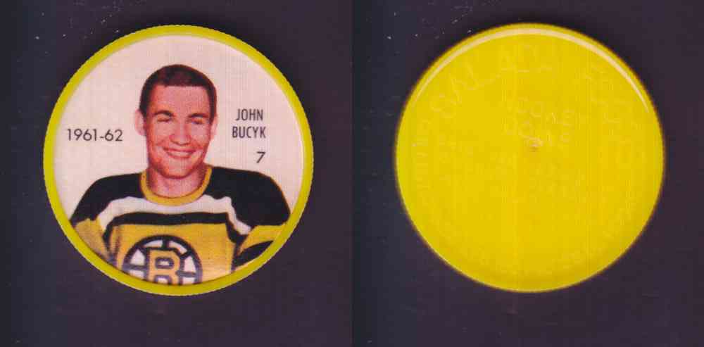 1961-62 SHIRRIFF SALADA HOCKEY COIN #7  J. BUCYK photo