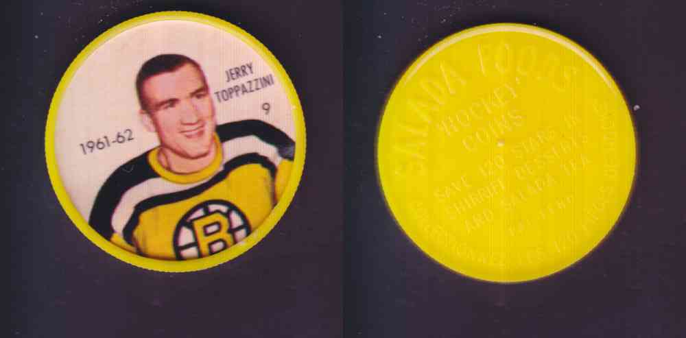 1961-62 SHIRRIFF SALADA HOCKEY COIN #9  J. TOPPAZZINI photo