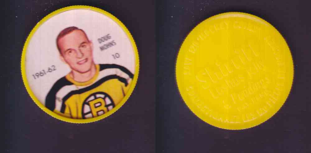 1961-62 SHIRRIFF SALADA HOCKEY COIN #10  D. MOHNS photo