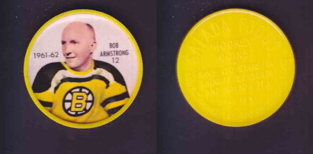 1961-62 SHIRRIFF SALADA HOCKEY COIN #12 B. ARMSTRONG photo