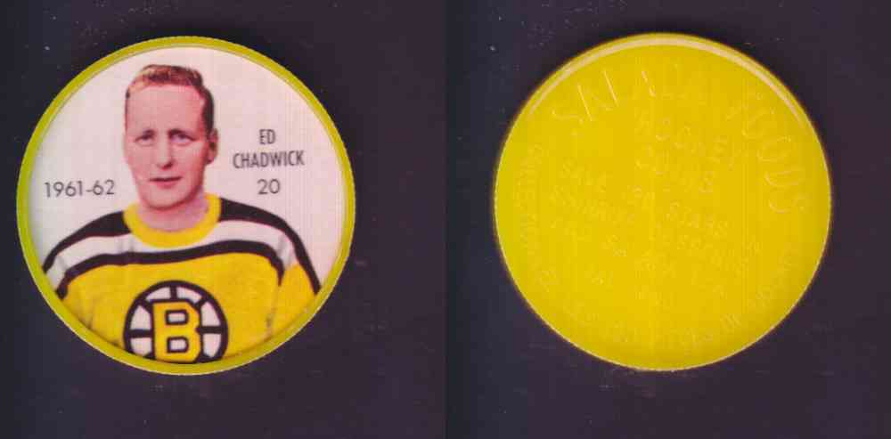 1961-62 SHIRRIFF SALADA HOCKEY COIN #20  E. CHADWICK photo