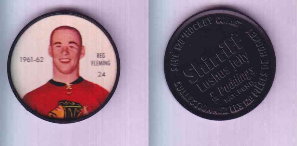 1961-62 SHIRRIFF SALADA HOCKEY COIN #24  R. FLEMING photo