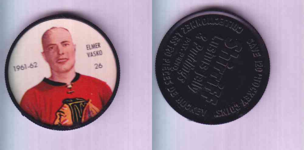 1961-62 SHIRRIFF SALADA HOCKEY COIN #26  E. VASKO photo