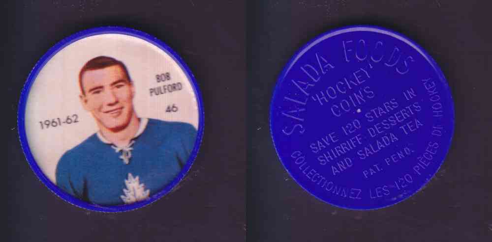 1961-62 SHIRRIFF SALADA HOCKEY COIN #46  B. PULFORD photo