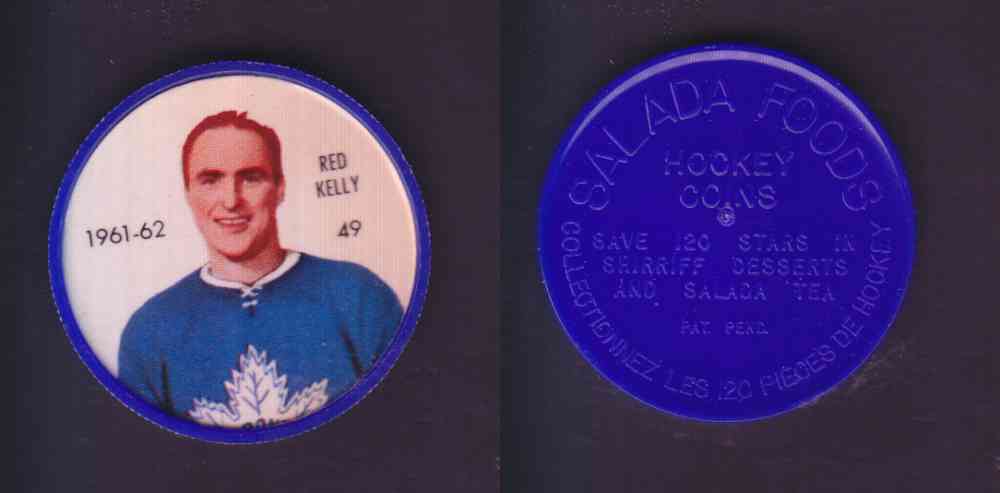 1961-62 SHIRRIFF SALADA HOCKEY COIN #49  R. KELLY photo