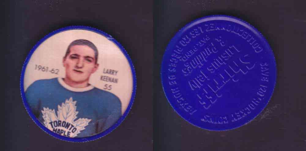 1961-62 SHIRRIFF SALADA HOCKEY COIN #55  L. KENAN photo