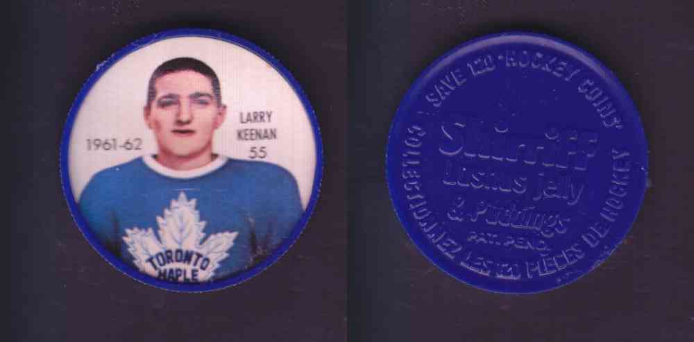 1961-62 SHIRRIFF SALADA HOCKEY COIN #55  L. KENAN photo