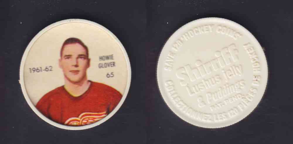 1961-62 SHIRRIFF SALADA HOCKEY COIN #65  H. GLOVER photo