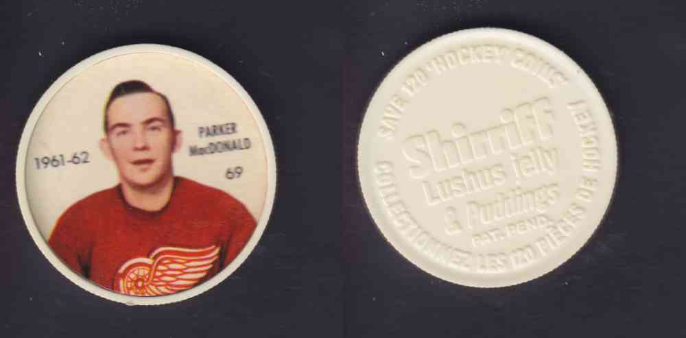 1961-62 SHIRRIFF SALADA HOCKEY COIN #69  P. MacDONALD photo