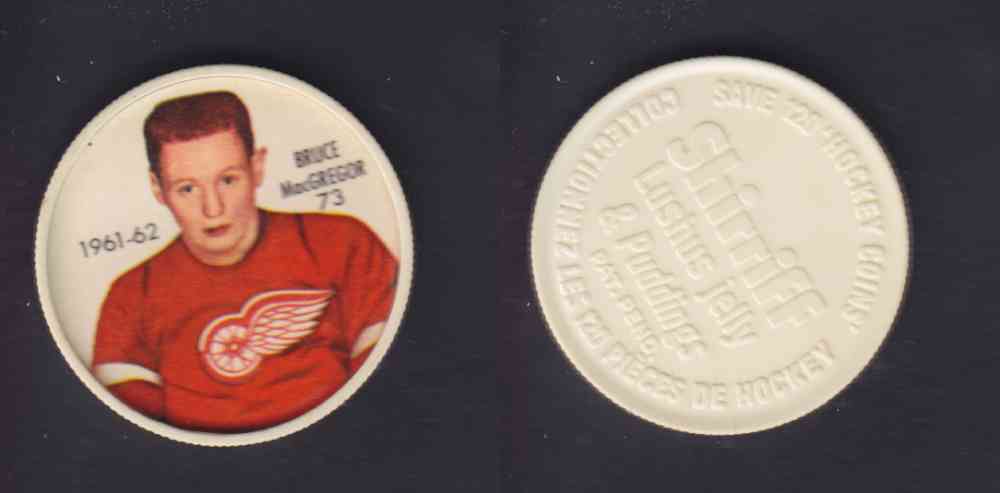 1961-62 SHIRRIFF SALADA HOCKEY COIN #73  B. MacGREGOR photo