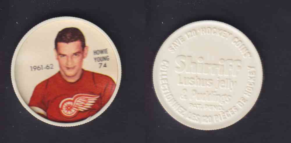 1961-62 SHIRRIFF SALADA HOCKEY COIN #74  H. YOUNG photo