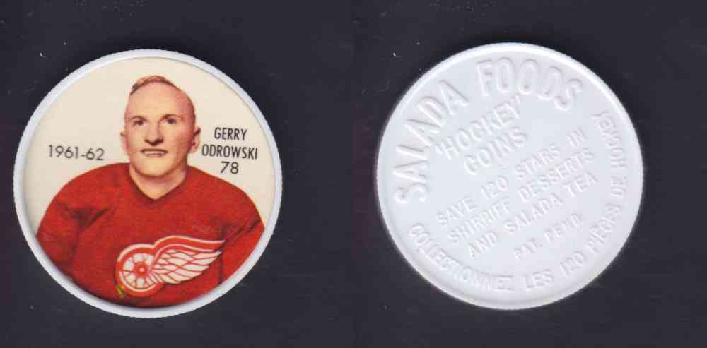 1961-62 SHIRRIFF SALADA HOCKEY COIN #78  G. ODROWSKI photo