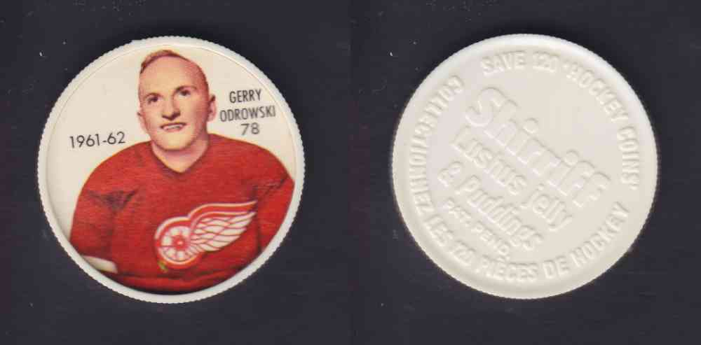 1961-62 SHIRRIFF SALADA HOCKEY COIN #78  G. ODROWSKI photo