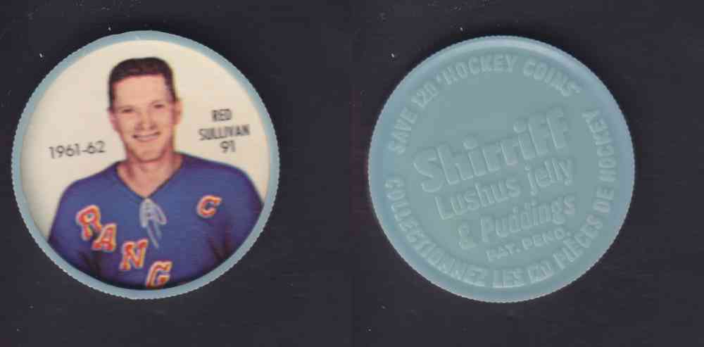 1961-62 SHIRRIFF SALADA HOCKEY COIN #91  R. SULLIVAN photo