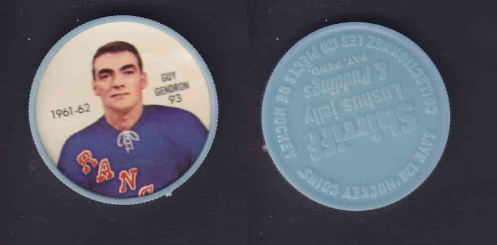 1961-62 SHIRRIFF SALADA HOCKEY COIN #93  G. GENDRON photo