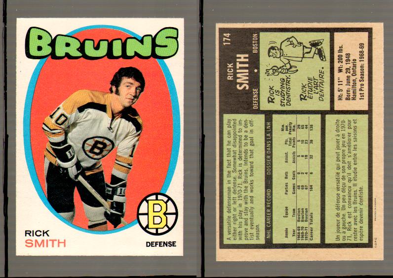 1971-72 O-PEE-CHEE HOCKEY CARD #174 R.SMITH photo