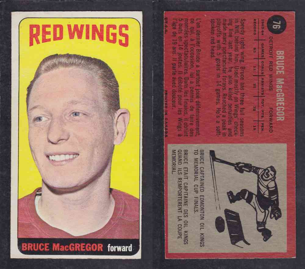 1964-65 TOPPS HOCKEY CARD #76 B. MACGREGOR photo