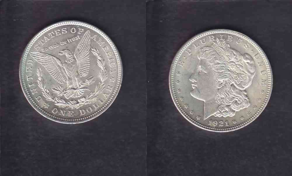 1921 UNITED STATES 1$ .800 MORGAN DOLLAR photo