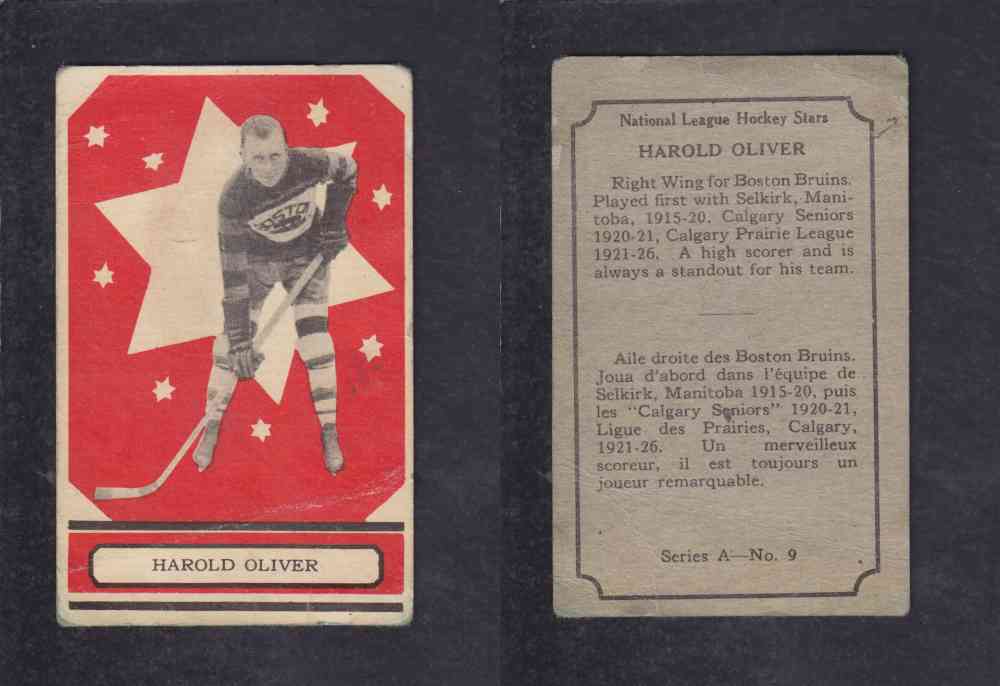 1933-34 O-PEE-CHEE HOCKEY CARD #9 H. OLIVER photo