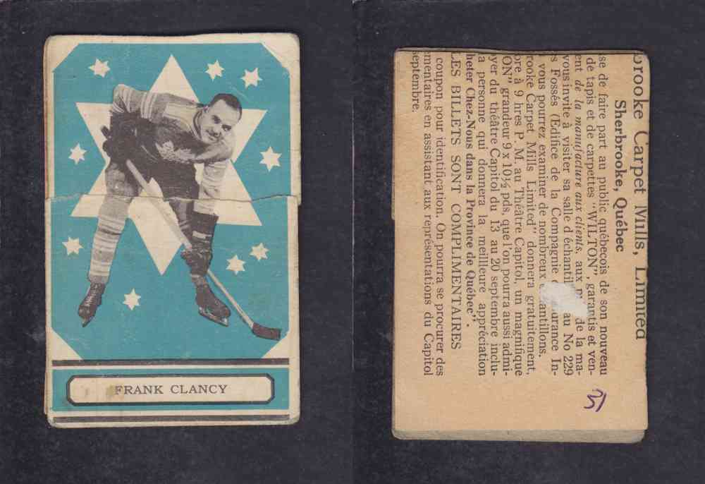 1933-34 O-PEE-CHEE HOCKEY CARD #31 F. CLANCY photo