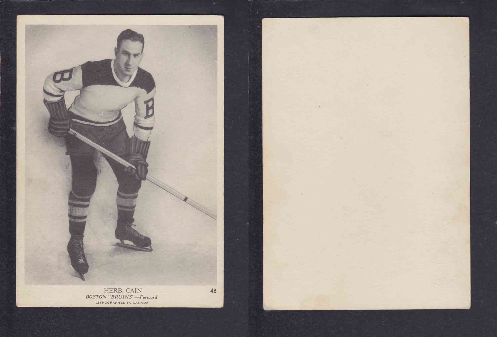 1939-40 O-PEE-CHEE HOCKEY CARD #42 H. CAIN photo