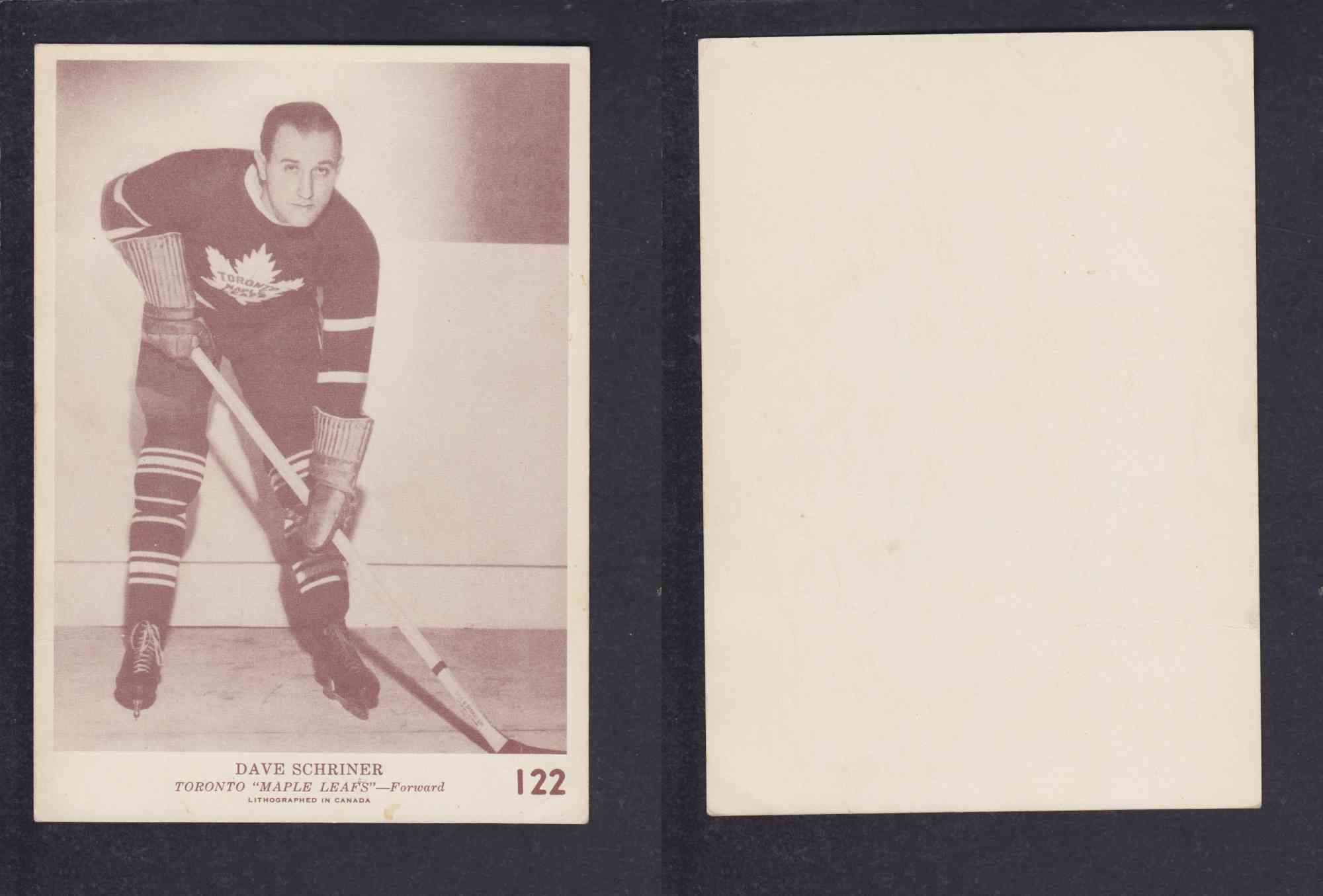 1940-41 O-PEE-CHEE HOCKEY CARD #122 D. SCHRINER photo