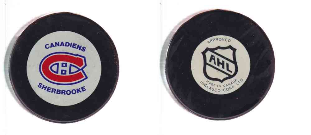 1980-87 GT1 GENERAL FIRE MONTREAL CANADIENS PUCK photo